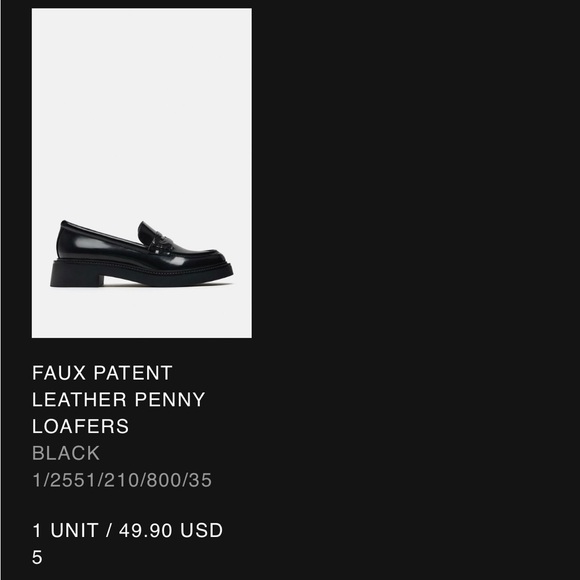 Zara Chunky Loafers Size 5 - Picture 7 of 7